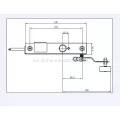 Cerradura de puerta AS05 para puerta batiente de ascensor doméstico